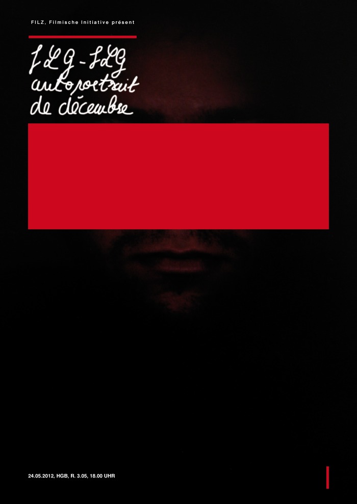 FILZ#7, Do. 24.05.2012, Jean-Luc Godard: JLG/JLG – autoportrait de décembre